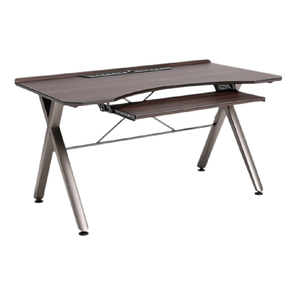 **Mesa de Trabalho Moderna com Ajuste de Altura e Design Minimalista**