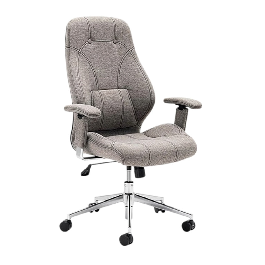 **Cadeira de Escritório Ajustável com Base Giratória e Estofamento Confortável**