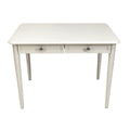 **Mesa de Trabalho Compacta com Gavetas Brancas**